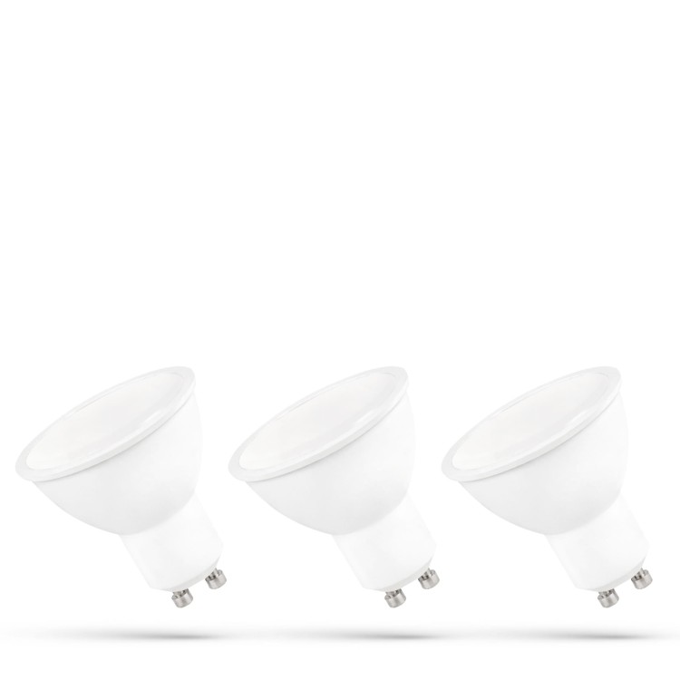 Żarówka LED GU10 230V 6W SMD WW z mleczną szybką biała 3-Pack WOJ+13265_3PACK SPECTRUM LED