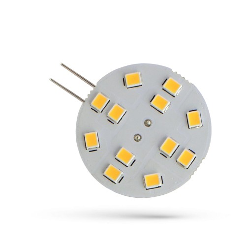Żarówka LED G4 12V 2W 12 LED WW 30mm WOJ+13782 SPECTRUM LED