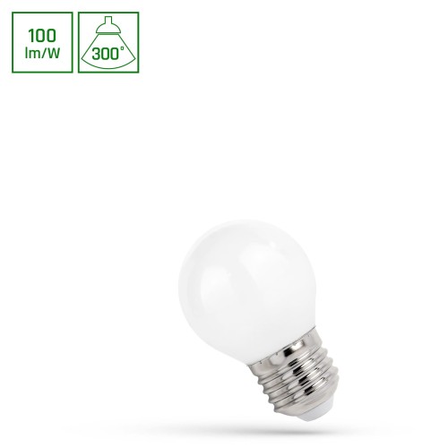 Żarówka LED kulka E-27 E27 230V 4W COG WW MILKY WOJ+14074 SPECTRUM LED