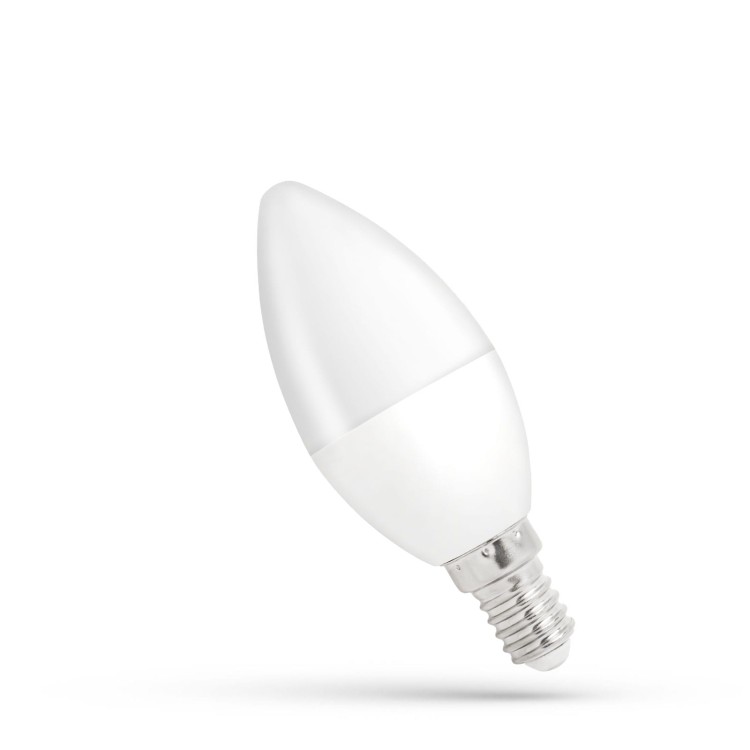 Żarówka LED świecowa świeczka E-14 E14 230V 8W WW WOJ+14220 SPECTRUM LED