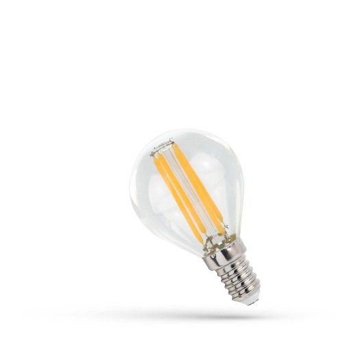 Żarówka LED kulka E-14 E14 230V 4W COG NW CLEAR WOJ+14334 SPECTRUM LED