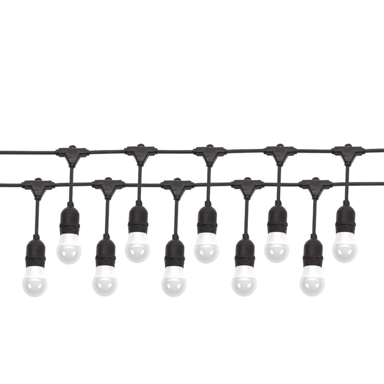 GIRLANDA 250V IP44 9550mm 10xE27 Czarny łączona WOJ+14342 SPECTRUM LED