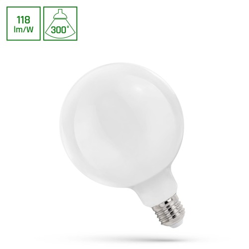 Żarówka LED GLOB E-27 E27 G125 230V 11W COG NW MILKY WOJ+14368 SPECTRUM LED