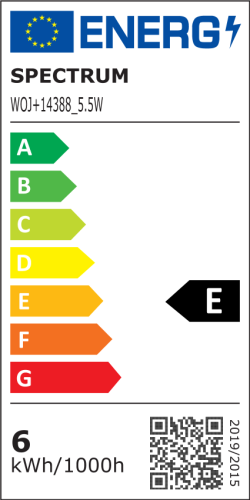 Żarówka LED świecowa świeczka E-14 E14 230V 5,5W COG NW CLEAR WOJ+14388_5.5W SPECTRUM LED