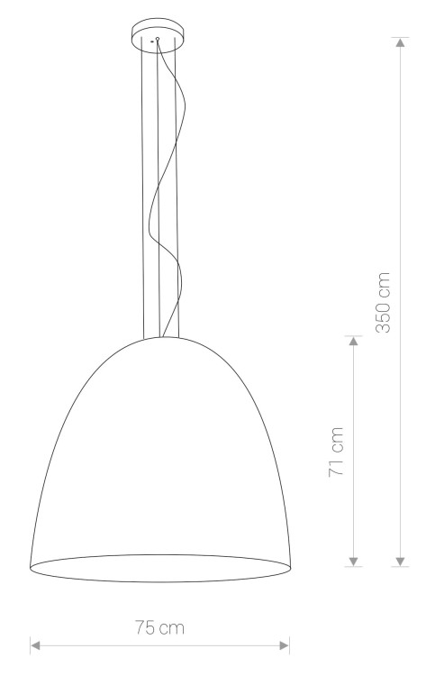 Lampa sufitowa wisząca Industrialna Loft EGG BLACK L GOLD 9024 NOWODVORSKI Lighting E27 x5 55cm oświetleniowa żyrandol nowoczesna do Kuchni Jadalni nad stół blat wyspę czarno-złota zwis Inspiracje Premium