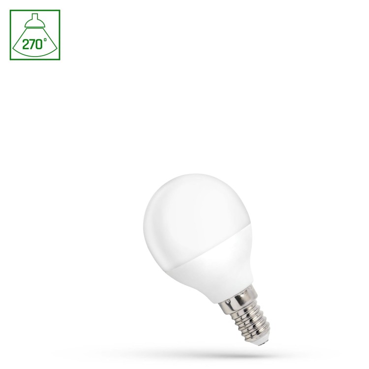 Żarówka LED kulka E-14 E14 230V 1W WW WOJ+14445_1W SPECTRUM LED