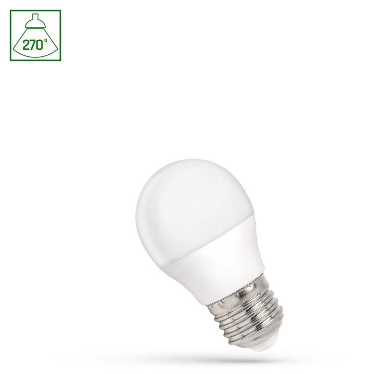 Żarówka LED kulka E-27 E27 230V 1W WW WOJ+14448_1W SPECTRUM LED