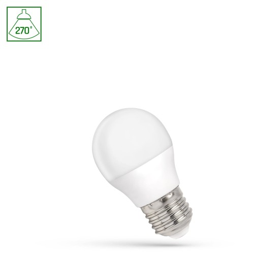 Żarówka LED kulka E-27 E27 230V 1W CW WOJ+14450_1W SPECTRUM LED