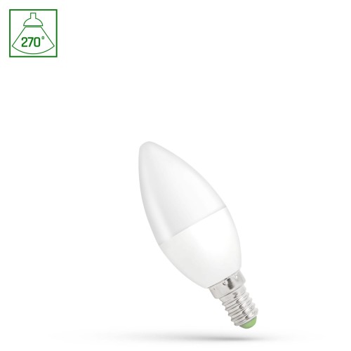 Żarówka LED świecowa świeczka E-14 E14 230V 1W WW WOJ+14451_1W SPECTRUM LED