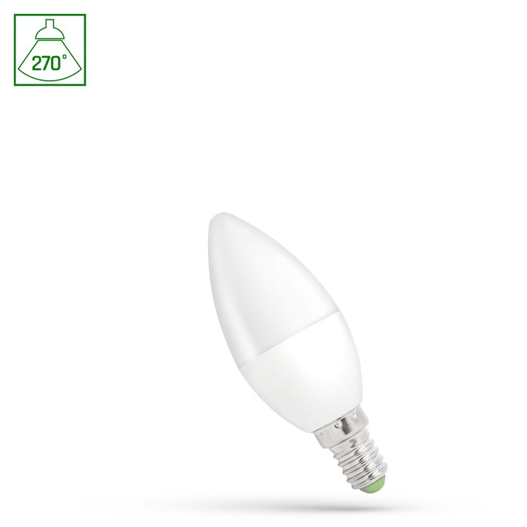 Żarówka LED świecowa świeczka E-14 E14 230V 1W NW WOJ+14452_1W SPECTRUM LED