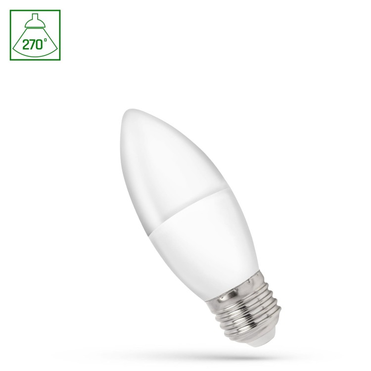 Żarówka LED świecowa świeczka E-27 E27 230V 1W NW WOJ+14455 SPECTRUM LED
