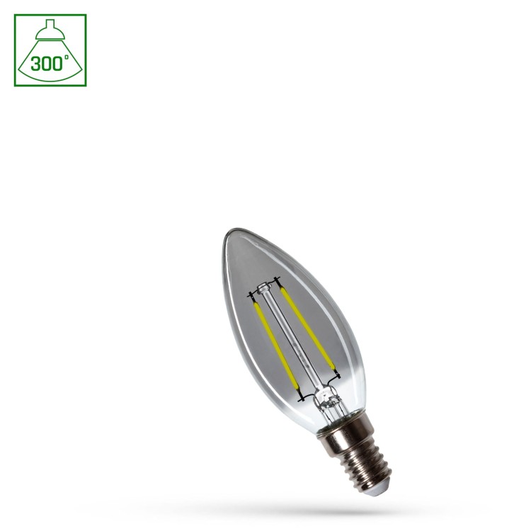 Żarówka LED świecowa świeczka E-14 E14 230V 2.5W COG NW MODERNSHINE WOJ+14467 SPECTRUM LED