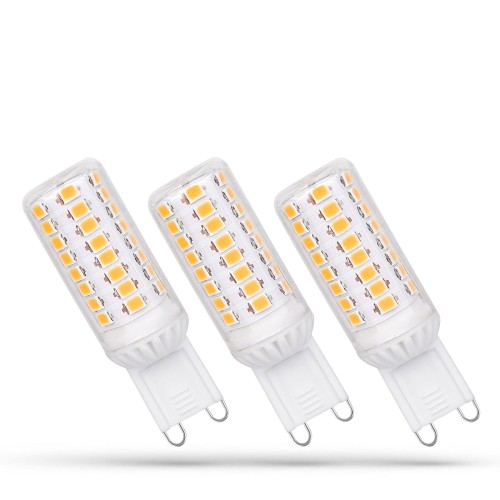 Żarówka LED G9 230V 4.9W WW DIMMABLE SMD 5 LAT Premium 3-Pack WOJ+14484_4.9W SPECTRUM LED
