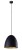 Lampa sufitowa wisząca Industrialna Loft EGG BLACK M GOLD 9022 NOWODVORSKI Lighting E27 x1 38cm oświetleniowa żyrandol nowoczesna do Kuchni Jadalni nad stół blat wyspę czarno-złota zwis Inspiracje Premium