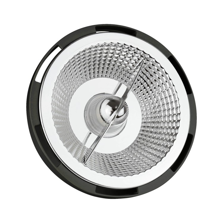 Żarówka LED AR111 GU10 230V 12W COB 15ST WW Czarny 5 Lat Gwarancji WOJ+14570 SPECTRUM LED