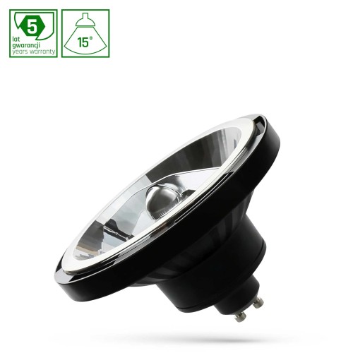 Żarówka LED AR111 GU10 230V 12W COB 15ST NW Czarny 5 Lat Gwarancji WOJ+14571 SPECTRUM LED