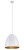 Lampa sufitowa wisząca Industrialna Loft EGG WHITE M GOLD 9021 NOWODVORSKI Lighting E27 x1 38cm oświetleniowa żyrandol nowoczesna do Kuchni Jadalni nad stół blat wyspę biało-złota zwis Inspiracje Premium