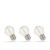 Żarówka LED kulka E-27 E27 230V 1W COG WW CLEAR 3-Pack WOJ+14581_3PACK SPECTRUM LED