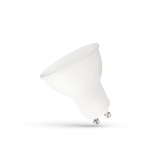 Żarówka LED GU10 230V 7,5W SMD WW z mleczną szybką biała plastikowa WOJ+14592 SPECTRUM LED