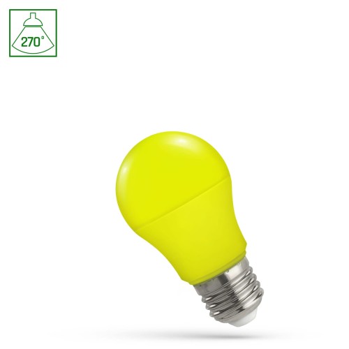Żarówka LED GLS E-27 E27 230V 4.9W Żółty WOJ+14608 SPECTRUM LED
