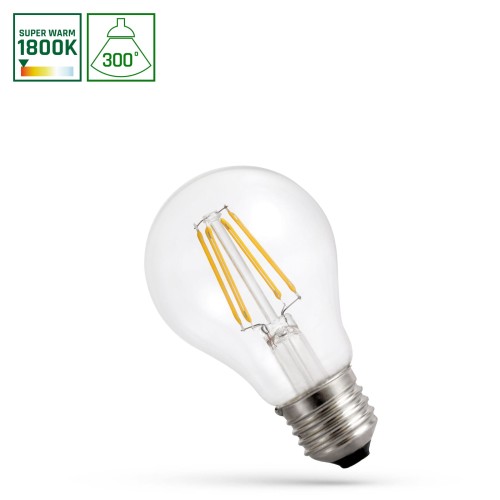 Żarówka LED GLS E-27 E27 230V 4W COG 1800K CLEAR WOJ+14654 SPECTRUM LED