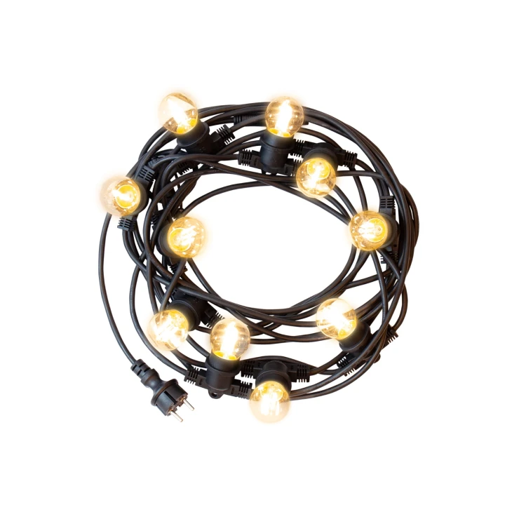 GIRLANDA 250V IP44 5000mm 10xE27 Czarny łączona WOJ+16821 SPECTRUM LED