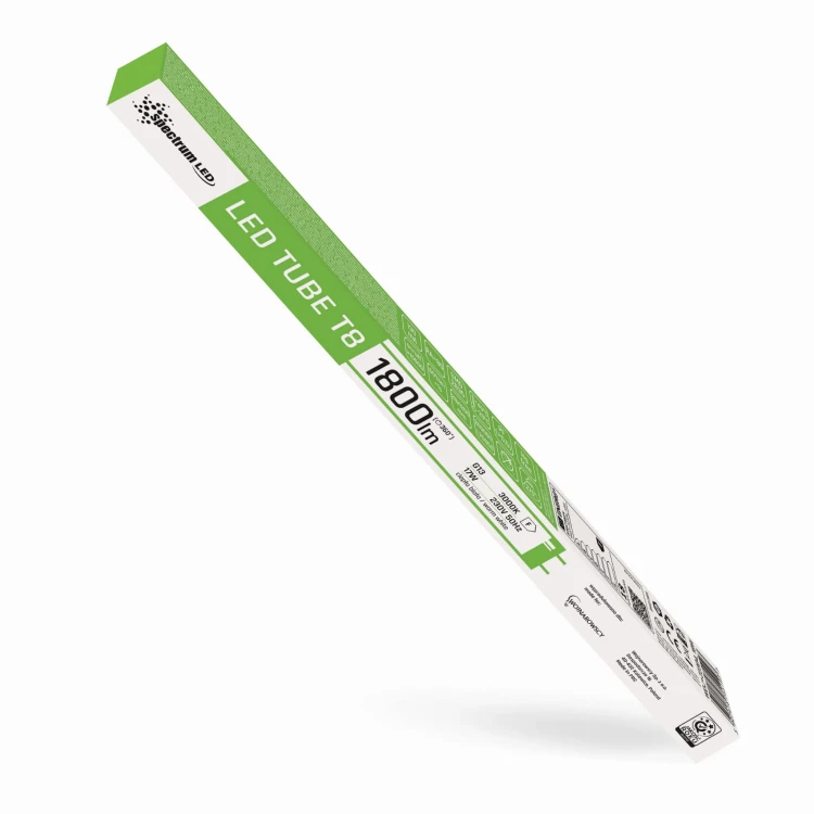Świetlówka LED TUBE T8 SMD 2835 17W NW 28X1200 glass WOJ+22304_17W SPECTRUM LED