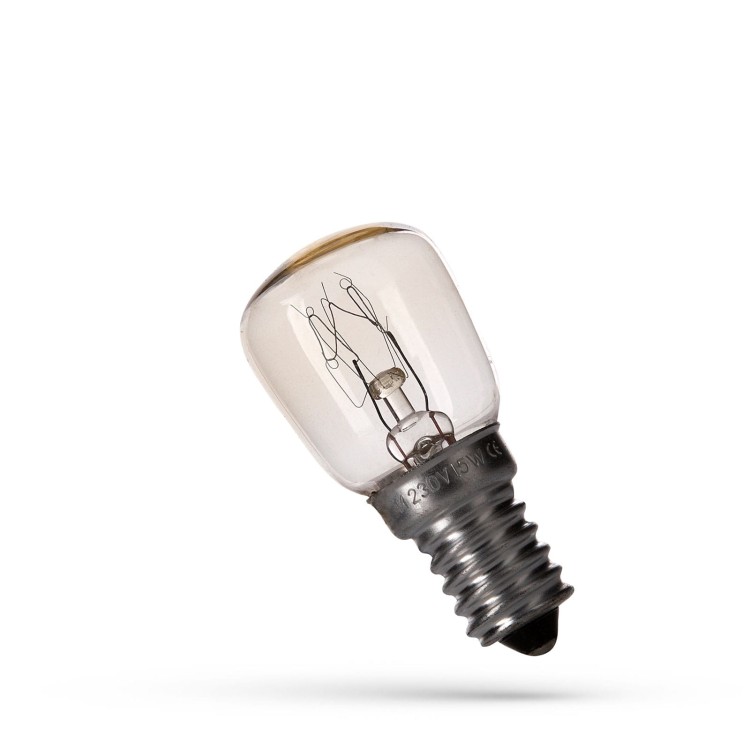 Żarówka E-14 E14 15W/230V do piecyków 300C WOJ+80231 SPECTRUM LED