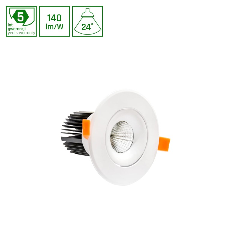 Oprawa sufitowa downlight CEL MONA 2 830 19W 230V 24st White DALI WOJP03996 SPECTRUM LED oczko