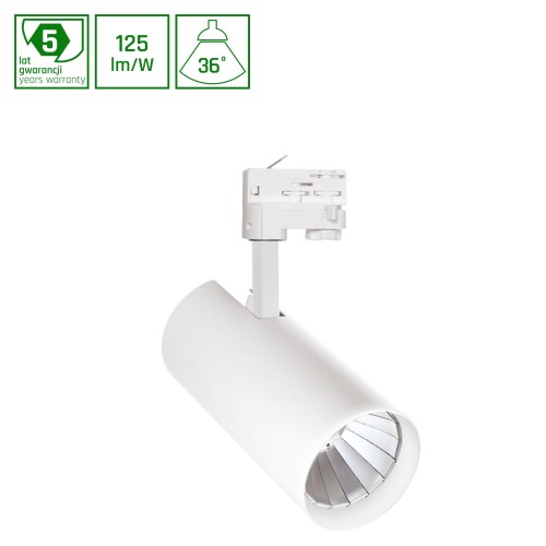 Lampa szynowa Reflektor szynowy MDR BRANTA LUX 935 22,5W 230V 36st White BBL WOJP04856 SPECTRUM LED szynoprzewodu