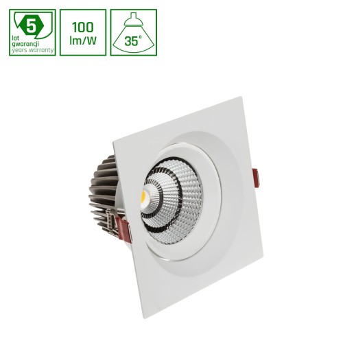 Oprawa sufitowa downlight CEL HAMALA 935 27W 230V 35st White BBL & WOJP05841 SPECTRUM LED oczko