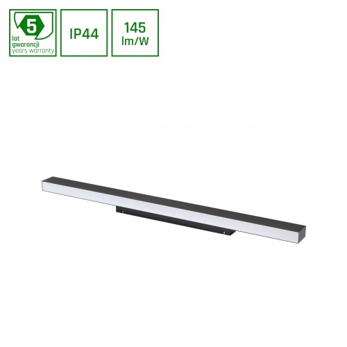 ALLDAY INSPIRE ONE Kinkiet IP44 840 17W 230V 560mm 115st Czarny WOJP06491 SPECTRUM LED