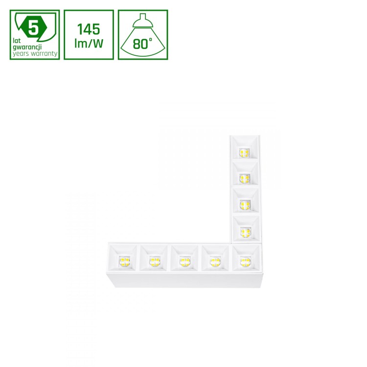 ALLDAY INSPIRE ELEMENTS L DARK LIGHT 80st Biały 840 8W 230V Biały WOJP06675 SPECTRUM LED