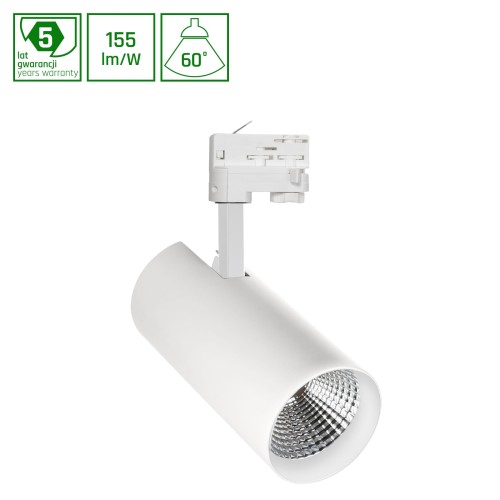 Lampa szynowa Reflektor szynowy MDR BRANTA 840 10W 230V 60st White WOJP07875 SPECTRUM LED szynoprzewodu