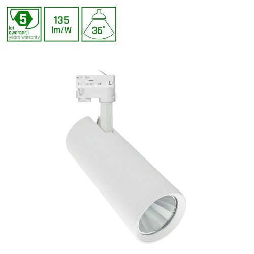 Lampa szynowa Reflektor szynowy MDR BRANTA LUX 840 35W 230V 36st White WOJP08074 SPECTRUM LED szynoprzewodu