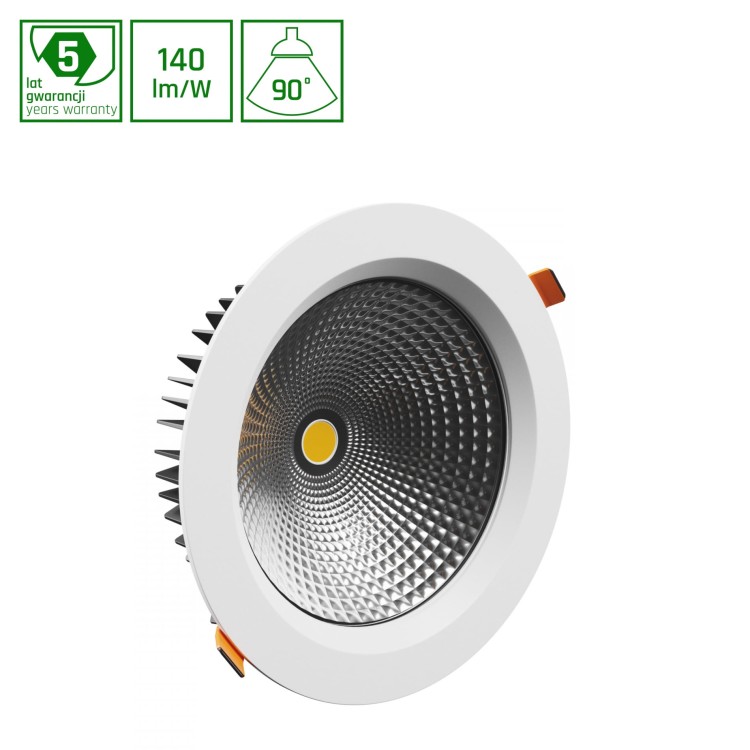 Oprawa sufitowa downlight CEL VIRGA 2 840 27W 230V 90DEG WHITE WOJP10651 SPECTRUM LED oczko