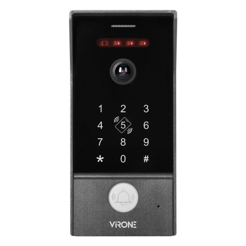 Kaseta zewnętrzna VDP-70KV Virone do rozbudowy zestawów z serii MAILO VDP-70/W Wideo kaseta Full HD 1080p, jednorodzinna, z czytnikiem kart i breloków zbliżeniowych 13,56kHz, szyfrator, do rozbudowy systemów MAILO