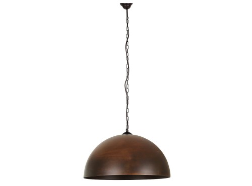 Lampa sufitowa wisząca Industrialna Loft HEMISPHERE RUST I L 6368 NOWODVORSKI Lighting E27 x1 50cm oświetleniowa żyrandol nowoczesna metal rustykalna do Kuchni Jadalni nad stół blat wyspę rdzawa zwis Inspiracje Premium
