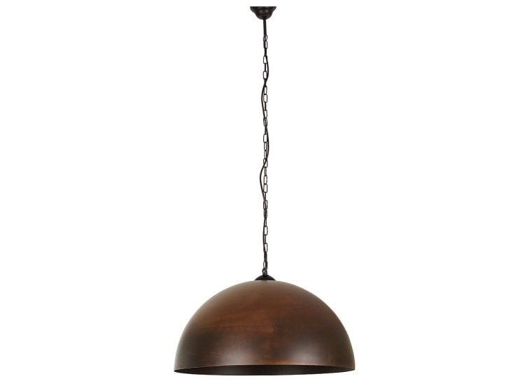 Lampa sufitowa wisząca Industrialna Loft HEMISPHERE RUST I L 6368 NOWODVORSKI Lighting E27 x1 50cm oświetleniowa żyrandol nowoczesna metal rustykalna do Kuchni Jadalni nad stół blat wyspę rdzawa zwis Inspiracje Premium