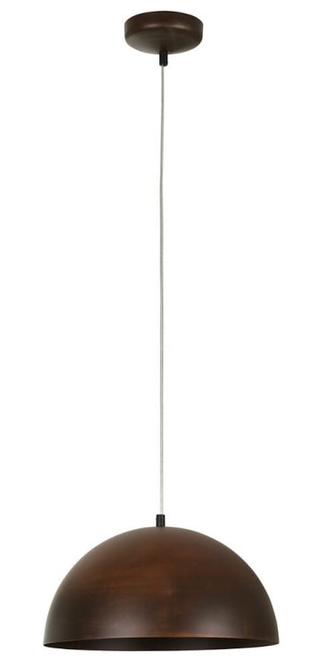 Lampa sufitowa wisząca Industrialna Loft HEMISPHERE RUST I S 6367 NOWODVORSKI Lighting E27 x1 34cm oświetleniowa żyrandol nowoczesna metal rustykalna do Kuchni Jadalni nad stół blat wyspę rdzawa zwis Inspiracje Premium