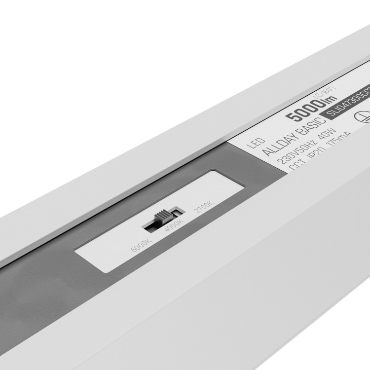 ALLDAY BASIC 40W CCT 230V IP20 1203x42x37mm Biały 5 Lat Gwarancji SLI047300CCT_PW SPECTRUM LED