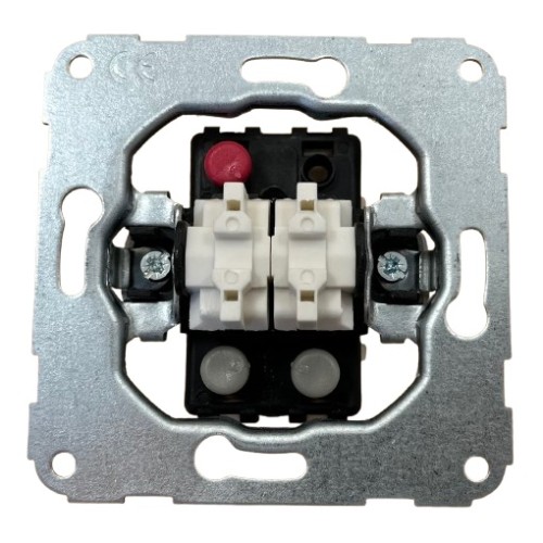 Mechanizm Łącznika Dwuklawiszowego Świecznikowego 11000602 Hager POLO OPTIMA