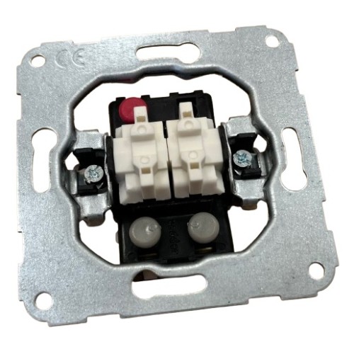 Mechanizm Łącznika Dwuklawiszowego Świecznikowego 11000602 Hager POLO OPTIMA