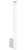 Lampa ścienna Kinkiet Łazienkowy Industrialny Loft ICE TUBE LED M B WHITE 8122 NOWODVORSKI Lighting do łazienki 50cm 8W Loft nowoczesna oprawa oświetleniowa tuba Inspiracje Premium biały