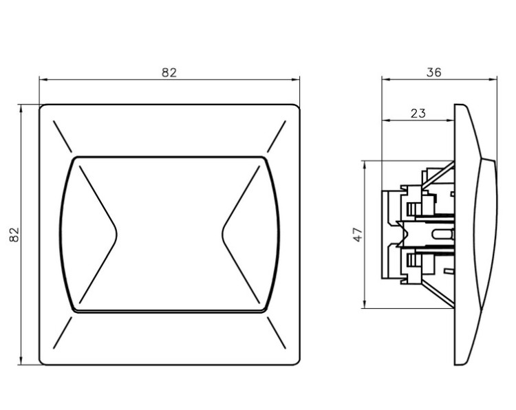 Łącznik krzyżowy ŁP-4A/24 Akcent OSPEL brązowy brązowe