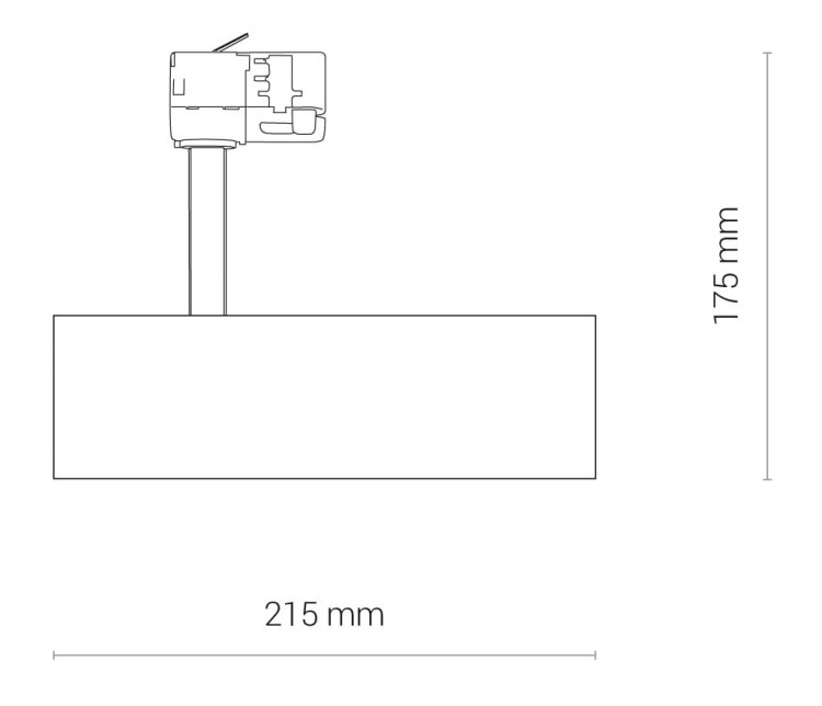 Lampa szynowa Reflektor szynowy trójfazowa CTLS MILO LED 8766 NOWODVORSKI Lighting 15W 3000K Loft nowoczesna 3 fazowa 3F sufitowa ścienna oświetlenie szynowe 230V szynoprzewodu barwa ciepła ciepłobiała biała Inspiracje Premium