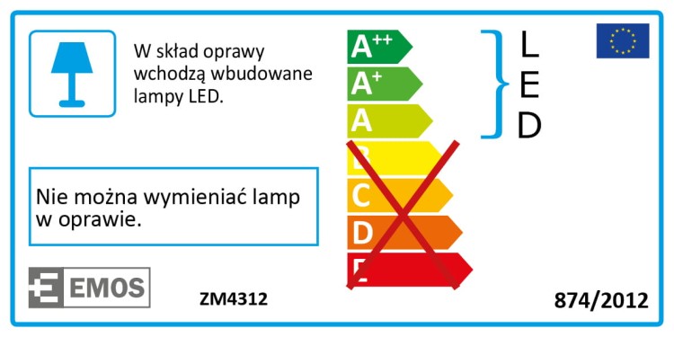 Plafon okrągły DORI LED 24W ZM4312 Emos IP54 sufitowy oprawa plafoniera slim neutralna biel