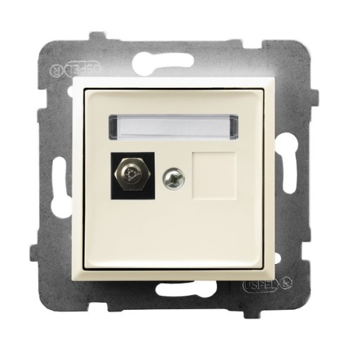 Gniazdo ekwipotencjalne pojedyncze GPE-1U/m/27 Aria OSPEL ecru