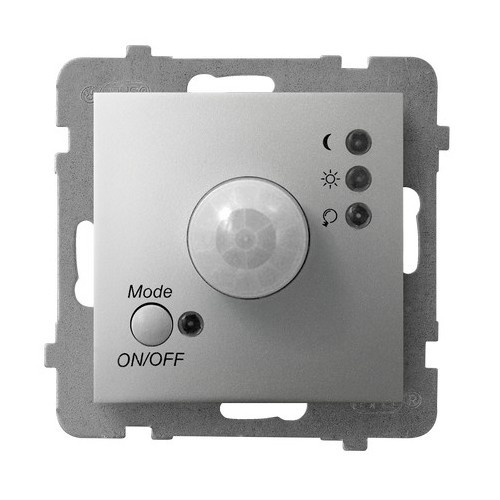 Elektroniczny czujnik ruchu ŁP-16U/m/18 Aria OSPEL srebro srebrne srebrny srebrna