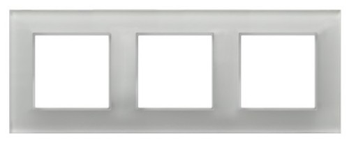 Ramka potrójna R-3UGC/31/00 Aria OSPEL białe szkło